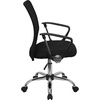 image:imageFlash Furniture Jenkins MidBack Black Mesh Swivel Task Office Chair with Lumbar Support Band and Arms