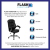 image:imageFlash Furniture Jessie High Back Black LeatherSoft Contemporary Executive Swivel Ergonomic Office Chair with Silver Nylon Base and ArmsBlack Leathersoft