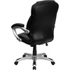 image:imageFlash Furniture Jessie High Back Black LeatherSoft Contemporary Executive Swivel Ergonomic Office Chair with Silver Nylon Base and ArmsBlack Leathersoft
