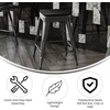 image:imageFlash Furniture Kai Commercial Grade IndoorOutdoor Bar Height Stool  Black Metal Frame  Black Poly Resin Seat  30 High  BacklessBlackBlack