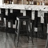 image:imageFlash Furniture Kai Commercial Grade IndoorOutdoor Bar Height Stool  Black Metal Frame  Black Poly Resin Seat  30 High  BacklessBlackBlack