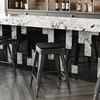 image:imageFlash Furniture Kai Commercial Grade IndoorOutdoor Bar Height Stool  Black Metal Frame  Black Poly Resin Seat  30 High  BacklessBlackBlack