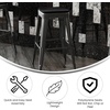 image:imageFlash Furniture Kai Commercial Grade IndoorOutdoor Bar Height Stool  Black Metal Frame  Black Poly Resin Seat  30 High  BacklessBlackBlack