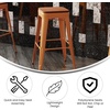 image:imageFlash Furniture Kai Commercial Grade IndoorOutdoor Bar Height Stool  Black Metal Frame  Black Poly Resin Seat  30 High  BacklessOrangeTeak
