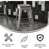 image:imageFlash Furniture Kai Commercial Grade IndoorOutdoor Bar Height Stool  Black Metal Frame  Black Poly Resin Seat  30 High  BacklessSilverGray