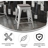image:imageFlash Furniture Kai Commercial Grade IndoorOutdoor Bar Height Stool  Black Metal Frame  Black Poly Resin Seat  30 High  BacklessWhiteGray
