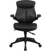 image:imageFlash Furniture Kale MidBack Black LeatherSoft Executive Swivel Ergonomic Office Chair with Back Angle Adjustment and FlipUp Arms