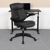 image:imageFlash Furniture Kale MidBack Black LeatherSoft Executive Swivel Ergonomic Office Chair with Back Angle Adjustment and FlipUp Arms