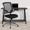 image:imageFlash Furniture Kale MidBack Black Mesh Swivel Ergonomic Task Office Chair with Gray Frame and FlipUp Arms