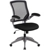 image:imageFlash Furniture Kale MidBack Black Mesh Swivel Ergonomic Task Office Chair with Gray Frame and FlipUp Arms
