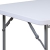 image:imageFlash Furniture Kathryn 281Foot Square Granite White Plastic Folding Table with Powder Coated Locking Legs
