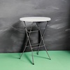 image:imageFlash Furniture Kathryn 315 Round AllOccasion Folding Bar Height Table for Parties and Commercial Events Plastic Bar Height Folding Table White