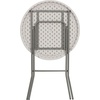 image:imageFlash Furniture Kathryn 315 Round AllOccasion Folding Bar Height Table for Parties and Commercial Events Plastic Bar Height Folding Table White