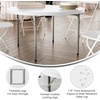 image:imageFlash Furniture Kathryn 4 Round Plastic Folding Event Table for Parties and Trade Shows Portable IndoorOutdoor Event Banquet Table Granite Dark GrayGranite White