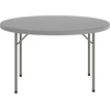 image:imageFlash Furniture Kathryn 4 Round Plastic Folding Event Table for Parties and Trade Shows Portable IndoorOutdoor Event Banquet Table Granite Dark GrayGrey