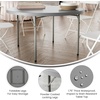 image:imageFlash Furniture Kathryn 4 Round Plastic Folding Event Table for Parties and Trade Shows Portable IndoorOutdoor Event Banquet Table Granite Dark GrayGrey