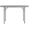 image:imageFlash Furniture Kathryn 4 Round Plastic Folding Event Table for Parties and Trade Shows Portable IndoorOutdoor Event Banquet Table Granite Dark GrayGrey