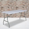image:imageFlash Furniture Kathryn 497Foot BiFold Granite White Plastic Folding Table