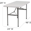 image:imageFlash Furniture Kathryn 4Foot Granite White Plastic Folding Table