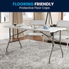 image:imageFlash Furniture Kathryn 5 Rectangular Plastic Folding Event Table with Carrying Handle BiFold Portable Banquet Table for IndoorOutdoor Events White 2725D x 60W x 34H
