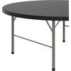 image:imageFlash Furniture Kathryn 589Foot Round BiFold Granite Black Plastic Banquet and Event Folding Table with Carrying HandleGranite Black