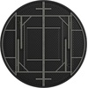 image:imageFlash Furniture Kathryn 589Foot Round BiFold Granite Black Plastic Banquet and Event Folding Table with Carrying HandleGranite Black