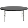 image:imageFlash Furniture Kathryn 589Foot Round BiFold Granite Black Plastic Banquet and Event Folding Table with Carrying HandleGranite Black