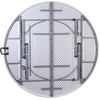 image:imageFlash Furniture Kathryn 589Foot Round BiFold Granite Black Plastic Banquet and Event Folding Table with Carrying HandleGranite White