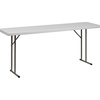 image:imageFlash Furniture Kathryn 6Foot Plastic Folding Training Table Set with 2 Crown Back Stack Chairs