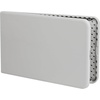 image:imageFlash Furniture Kathryn 8 Rectangular Plastic Folding Event Table with Carrying Handle BiFold Portable Banquet Table for IndoorOutdoor Events Granite White 30W x 96L