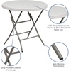 image:imageFlash Furniture Kathryn Commercial Grade 263Foot Round Granite White Plastic Folding TableClassic