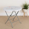 image:imageFlash Furniture Kathryn Commercial Grade 263Foot Round Granite White Plastic Folding TableClassic