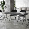 image:imageFlash Furniture Kathryn Commercial Grade 6Foot BiFold Granite Black Plastic Folding TableBlack
