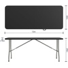 image:imageFlash Furniture Kathryn Commercial Grade 6Foot BiFold Granite Black Plastic Folding TableBlack
