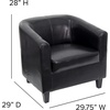 image:imageFlash Furniture Katie Brown LeatherSoft Lounge ChairBlack