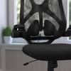 image:imageFlash Furniture Kimble High Back Black Mesh Executive Swivel Ergonomic Office Chair with Adjustable Lumbar 2Paddle Control and FlipUp Arms