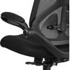 image:imageFlash Furniture Kimble High Back Black Mesh Executive Swivel Ergonomic Office Chair with Adjustable Lumbar 2Paddle Control and FlipUp Arms