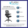 image:imageFlash Furniture Kimble High Back Transparent Black Mesh Executive Ergonomic Office Chair with Adjustable Lumbar 2Paddle Control amp FlipUp Arms