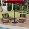 image:imageFlash Furniture Kona Tan 9 FT Round Umbrella with 15 Diameter Aluminum Pole with Crank and Tilt FunctionBronze