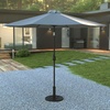 image:imageFlash Furniture Kona Tan 9 FT Round Umbrella with 15 Diameter Aluminum Pole with Crank and Tilt FunctionGray