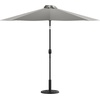 image:imageFlash Furniture Kona Tan 9 FT Round Umbrella with 15 Diameter Aluminum Pole with Crank and Tilt FunctionGray