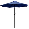 image:imageFlash Furniture Kona Tan 9 FT Round Umbrella with 15 Diameter Aluminum Pole with Crank and Tilt FunctionNavy