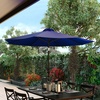 image:imageFlash Furniture Kona Tan 9 FT Round Umbrella with 15 Diameter Aluminum Pole with Crank and Tilt FunctionNavy