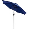 image:imageFlash Furniture Kona Tan 9 FT Round Umbrella with 15 Diameter Aluminum Pole with Crank and Tilt FunctionNavy
