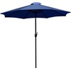 image:imageFlash Furniture Kona Tan 9 FT Round Umbrella with 15 Diameter Aluminum Pole with Crank and Tilt FunctionNavy