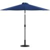 image:imageFlash Furniture Kona Tan 9 FT Round Umbrella with 15 Diameter Aluminum Pole with Crank and Tilt FunctionNavy