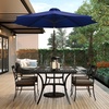 image:imageFlash Furniture Kona Tan 9 FT Round Umbrella with 15 Diameter Aluminum Pole with Crank and Tilt FunctionNavy