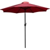 image:imageFlash Furniture Kona Tan 9 FT Round Umbrella with 15 Diameter Aluminum Pole with Crank and Tilt FunctionRed