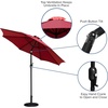 image:imageFlash Furniture Kona Tan 9 FT Round Umbrella with 15 Diameter Aluminum Pole with Crank and Tilt FunctionRed