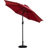 image:imageFlash Furniture Kona Tan 9 FT Round Umbrella with 15 Diameter Aluminum Pole with Crank and Tilt FunctionRed